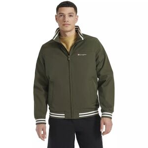 NWT Champion Varsity Bomber Jacket Large - Forest Night